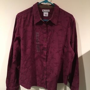 NWT Columbia XL snap up textured shirt